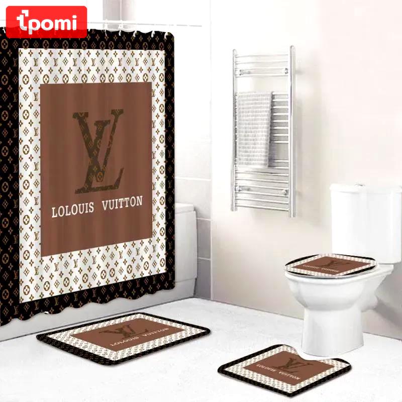 Louis vuitton bath mat hypebeast bathroom sets home decor luxury fashion brand Bathroom Set