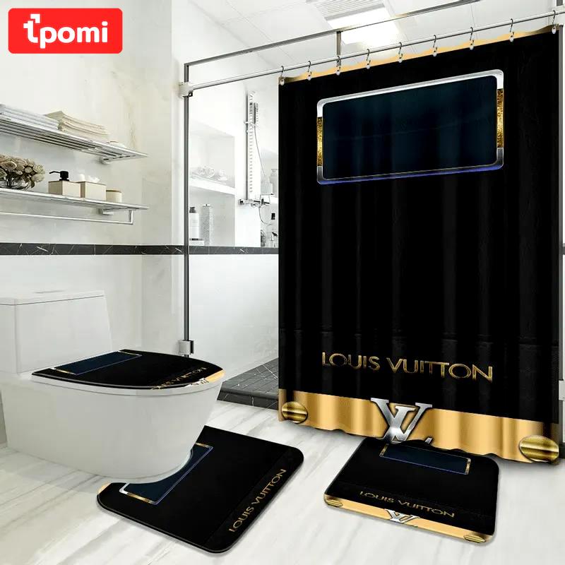 Louis vuitton bathroom set home decor hypebeast bath mat luxury fashion brand Bathroom Set