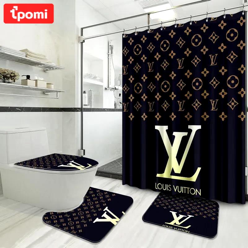 Louis vuitton bathroom set home decor luxury fashion brand hypebeast bath mat Bathroom Set