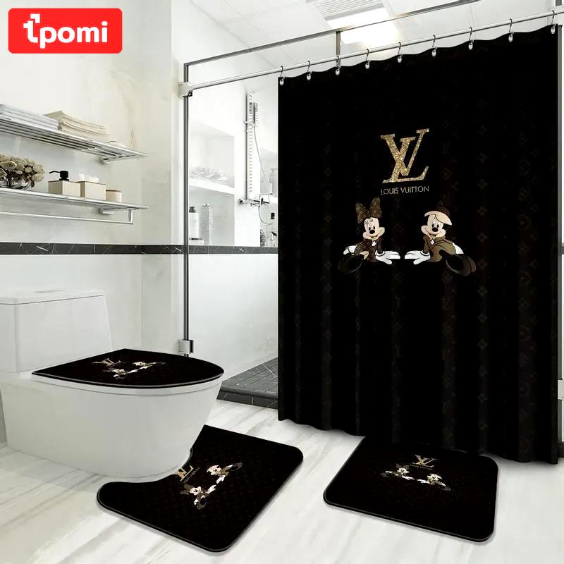Louis vuitton home decor bathroom sets luxury fashion brand bath mat hypebeast Bathroom Set
