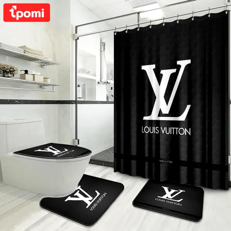 Louis vuitton hypebeast bath mat luxury fashion brand home decor bathroom sets Bathroom Set