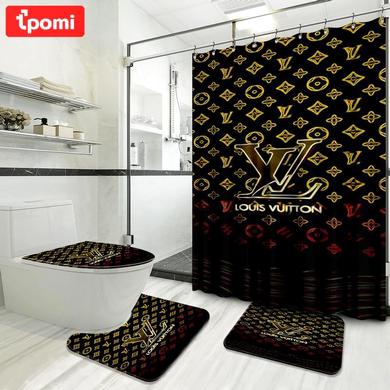 Louis vuitton new bathroom set bath mat home decor luxury fashion brand hypebeast Bathroom Set