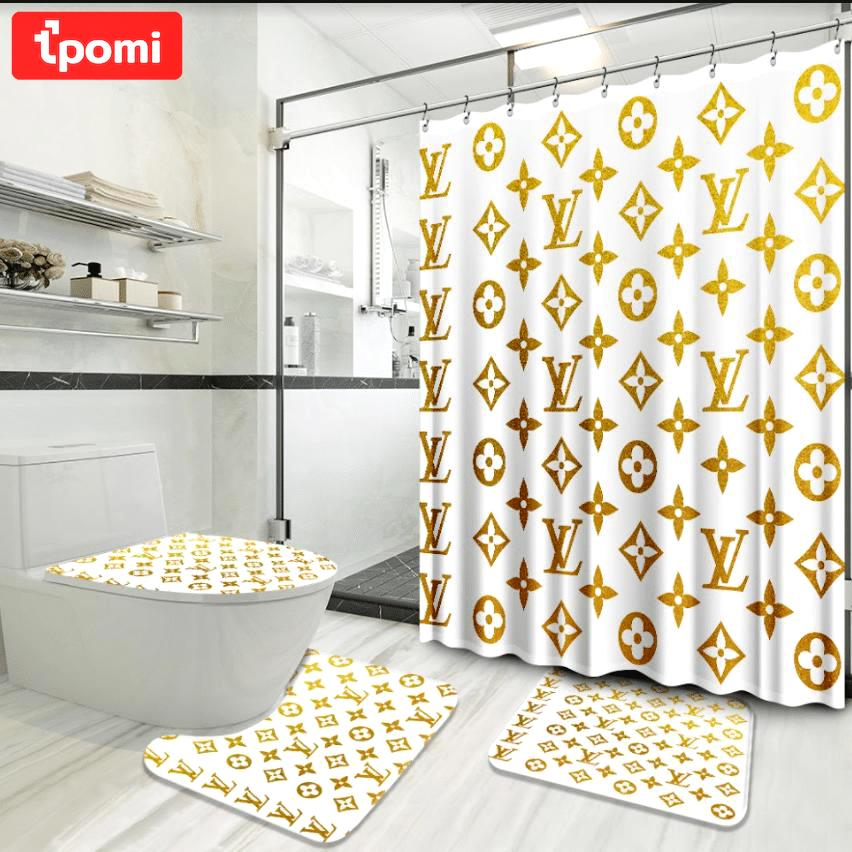Louis vuitton yellow bath mat home decor hypebeast bathroom sets luxury fashion brand Bathroom Set