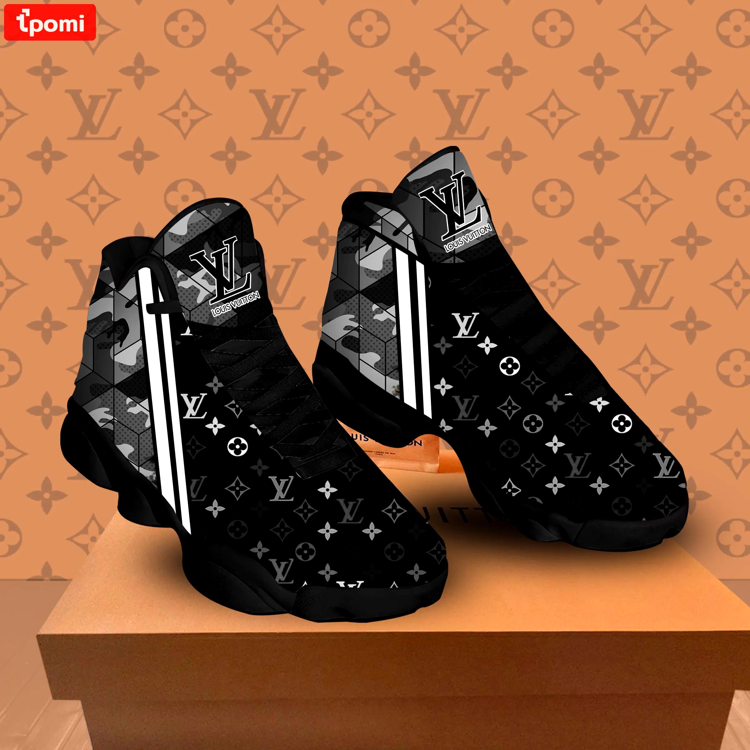 Louis vuittons black hot louis vuitton Air Jordan 13 Sneakers Gifts For Men Women For Fans Full Size Shoes