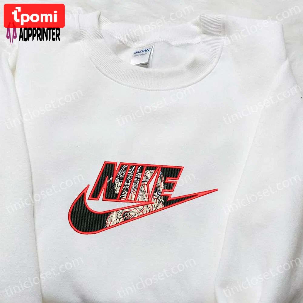 Lu bu x nike anime hoodie record of ragnarok & inspired embroidered shirts Embroidered Shirt