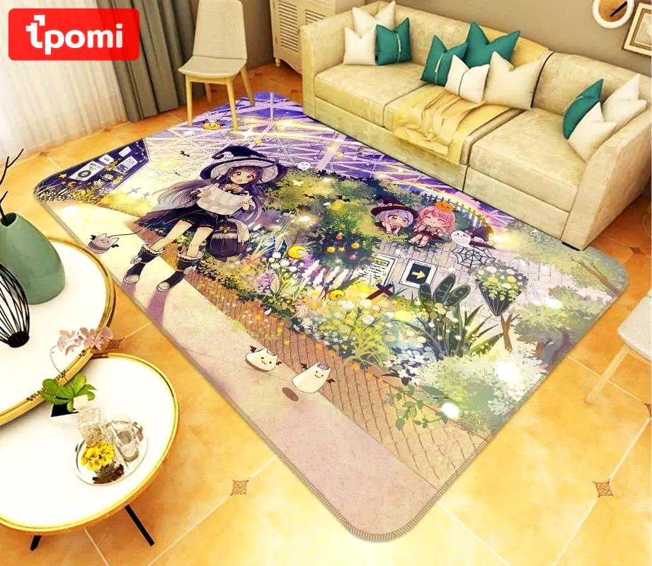 Magic technology anime 1 area rug living room and bed room rug rug regtangle carpet floor decor home decor Rectangle Rug
