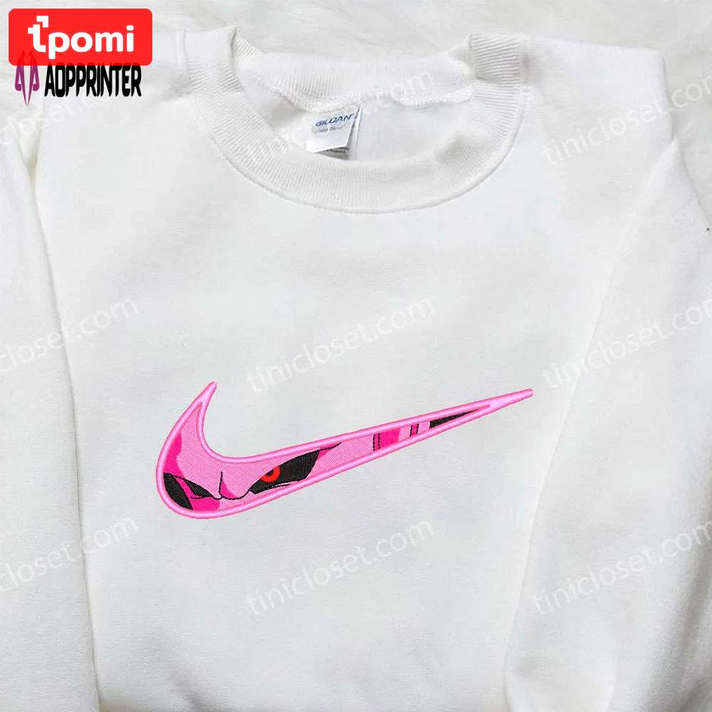 Majin boo x nike & naruto embroidered shirts: customizable nike collection Embroidered Shirt