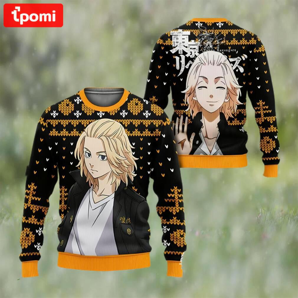 Manjirou sano mikey custom anime tokyo revengers ugly christmas sweater Christmas Ugly Sweater