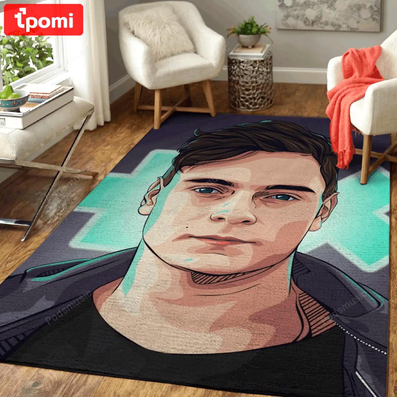 Martin garrix music art for fans area rug living room carpet rug regtangle carpet floor decor home decor Rectangle Rug