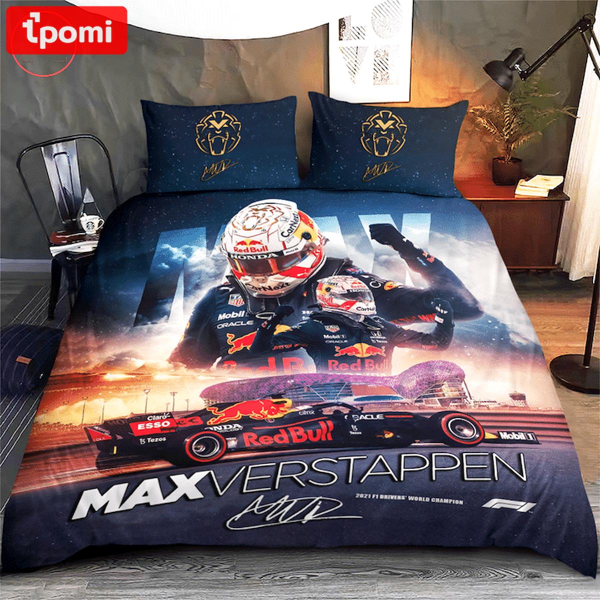 Max verstappen red bull racing  regular   Bedding Sets bed linen blankets bedspread bedroom idea home decor duvet covers sheets bedclothes