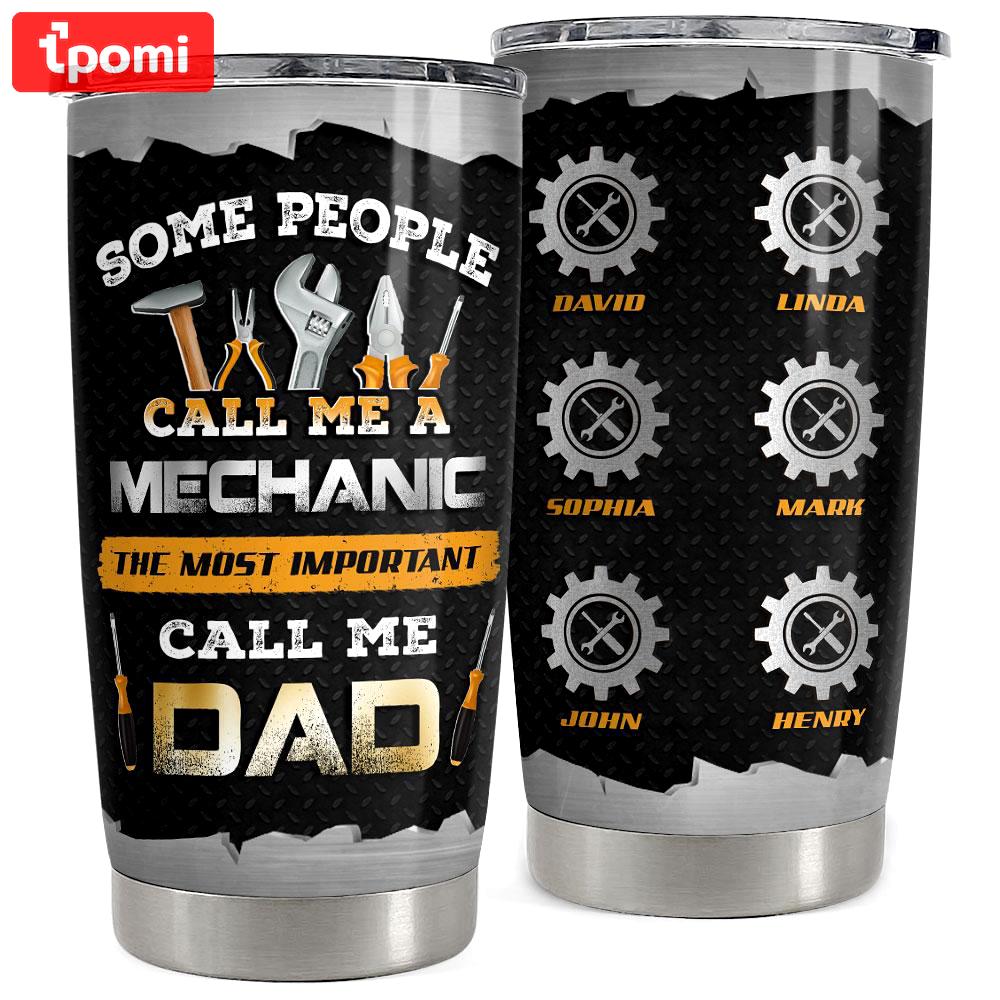 Mechanic dad personalized tumbler cup Personalized Tumbler