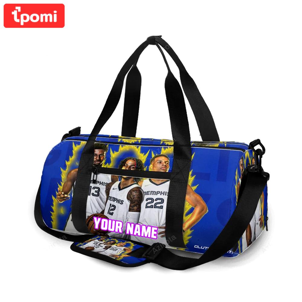 Memphis grizzlies ja morant desmond bane jaren jackson jr personalized name travel bag gym bag 1218 Travel Bag