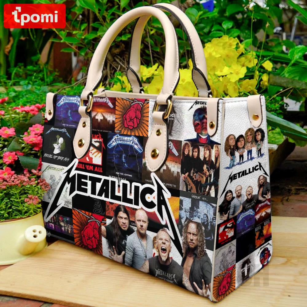 Metallica band lover leather bag for women gift 2097 Women Leather Hand Bag