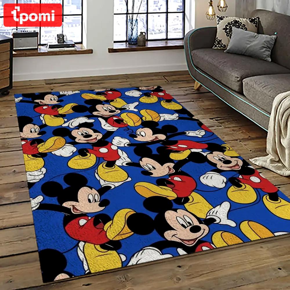 Mickey mouse characters cartoon movie carpet rectangle area rug for living room bedroom decor mme30 Rectangle Rug