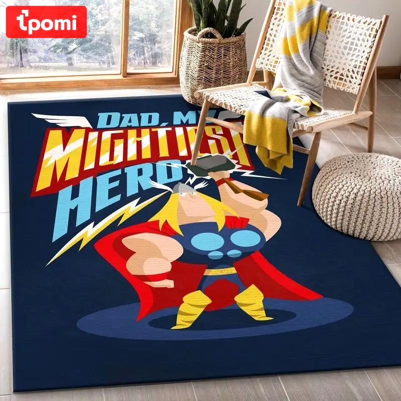 Mightiest heroes 2 area rug living room and bed room rug rug regtangle carpet floor decor home decor Rectangle Rug
