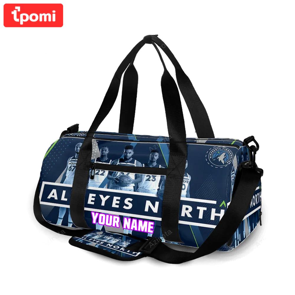 Minnesota timberwolves players v24 personalized name travel bag gym bag 545 Travel Bag