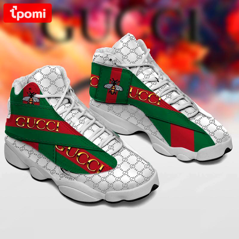 Mix gucci green white Air Jordan 13 Shoes Sneakers Full Size Gifts For Men Women For Fans