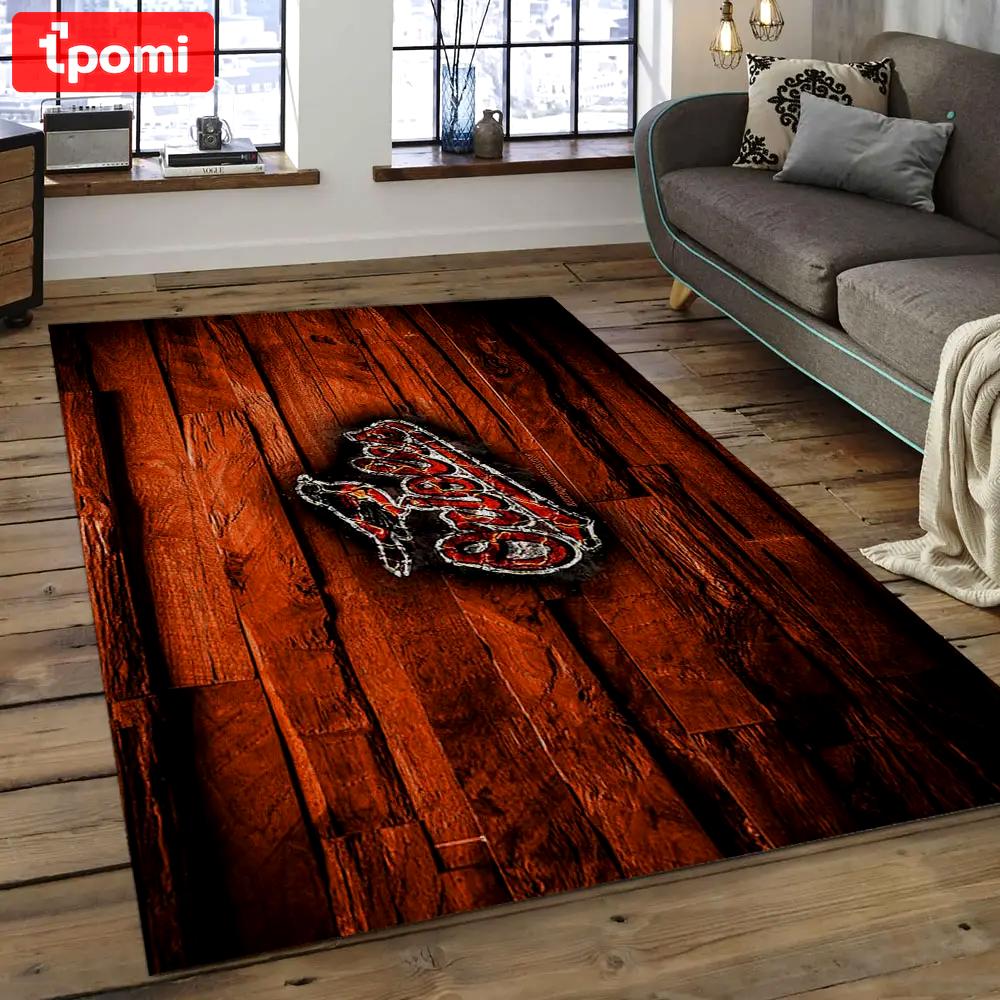 Mlb baltimore orioles baseball team logo rectangle area bo09 Rectangle Rug