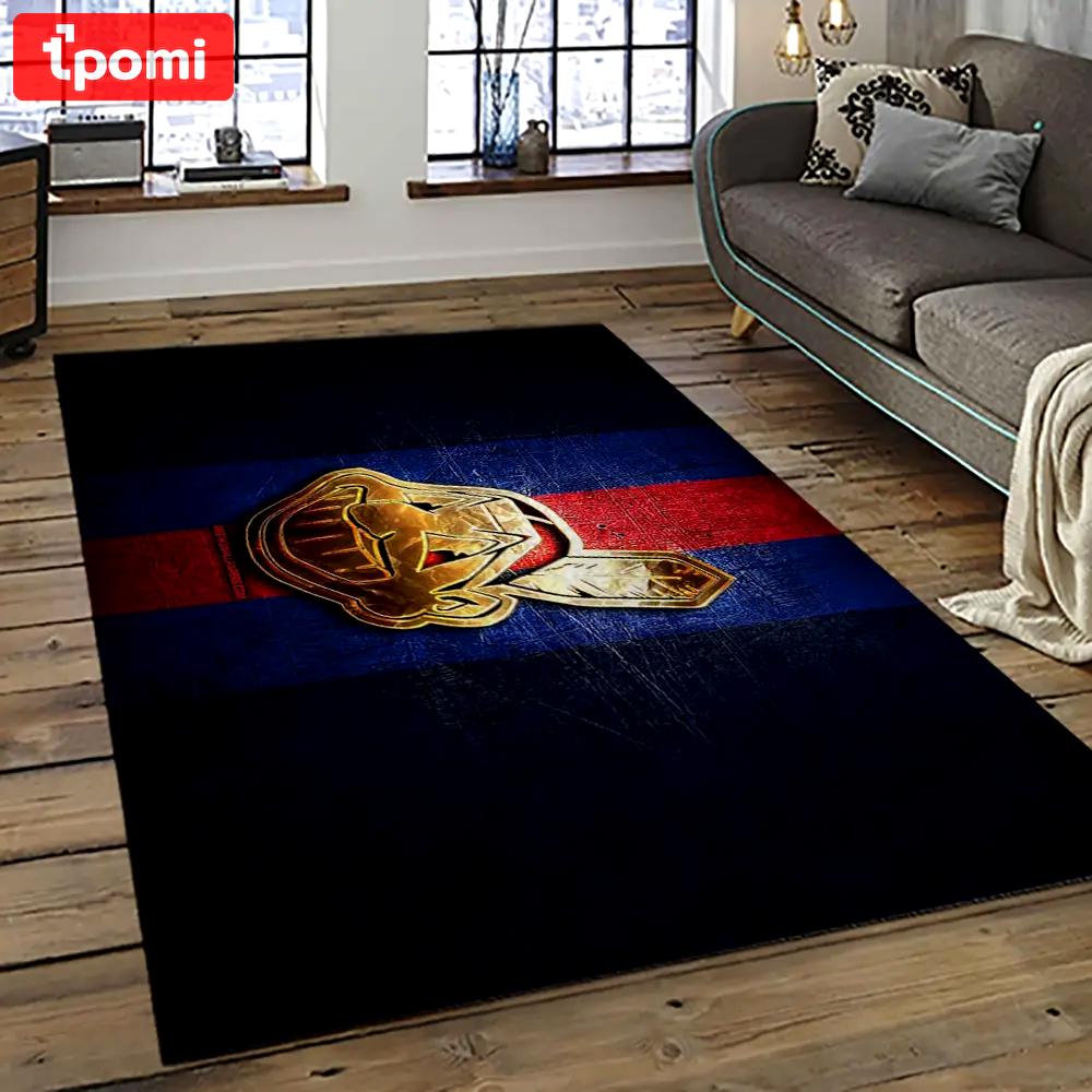 Mlb cleveland indians baseball team logo sport carpet rectangle area rug for living room ci32 Rectangle Rug