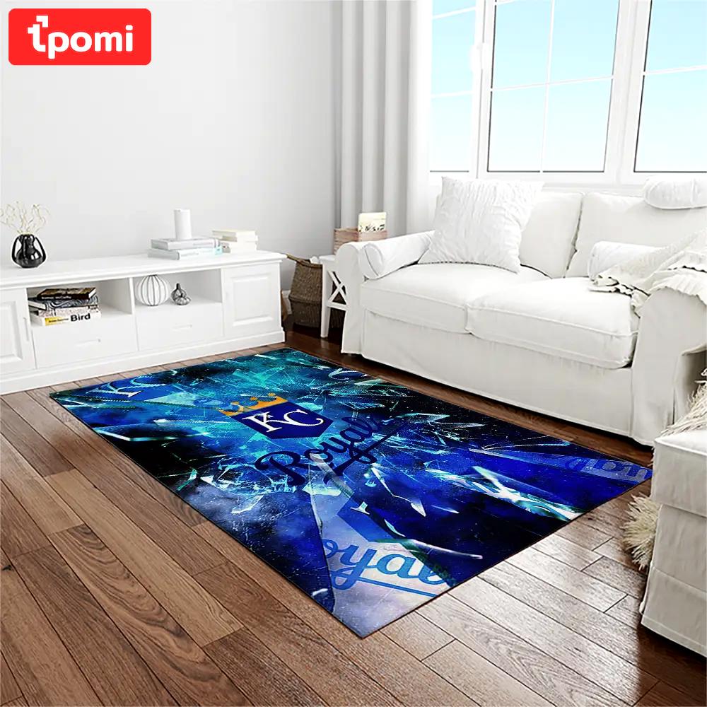Mlb kansas city royals baseball team logo rectangle area rug kcr43 Rectangle Rug