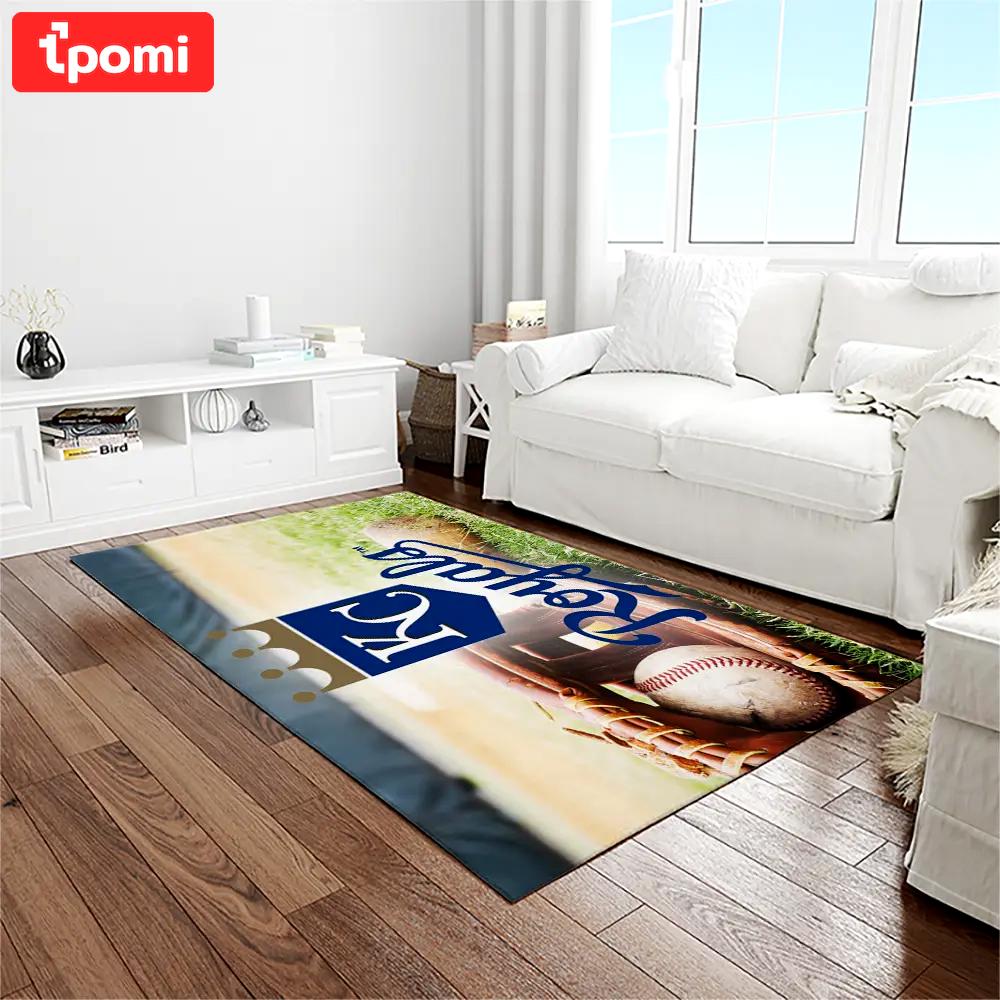Mlb kansas city royals baseball team logo rectangle area rug kcr60 Rectangle Rug