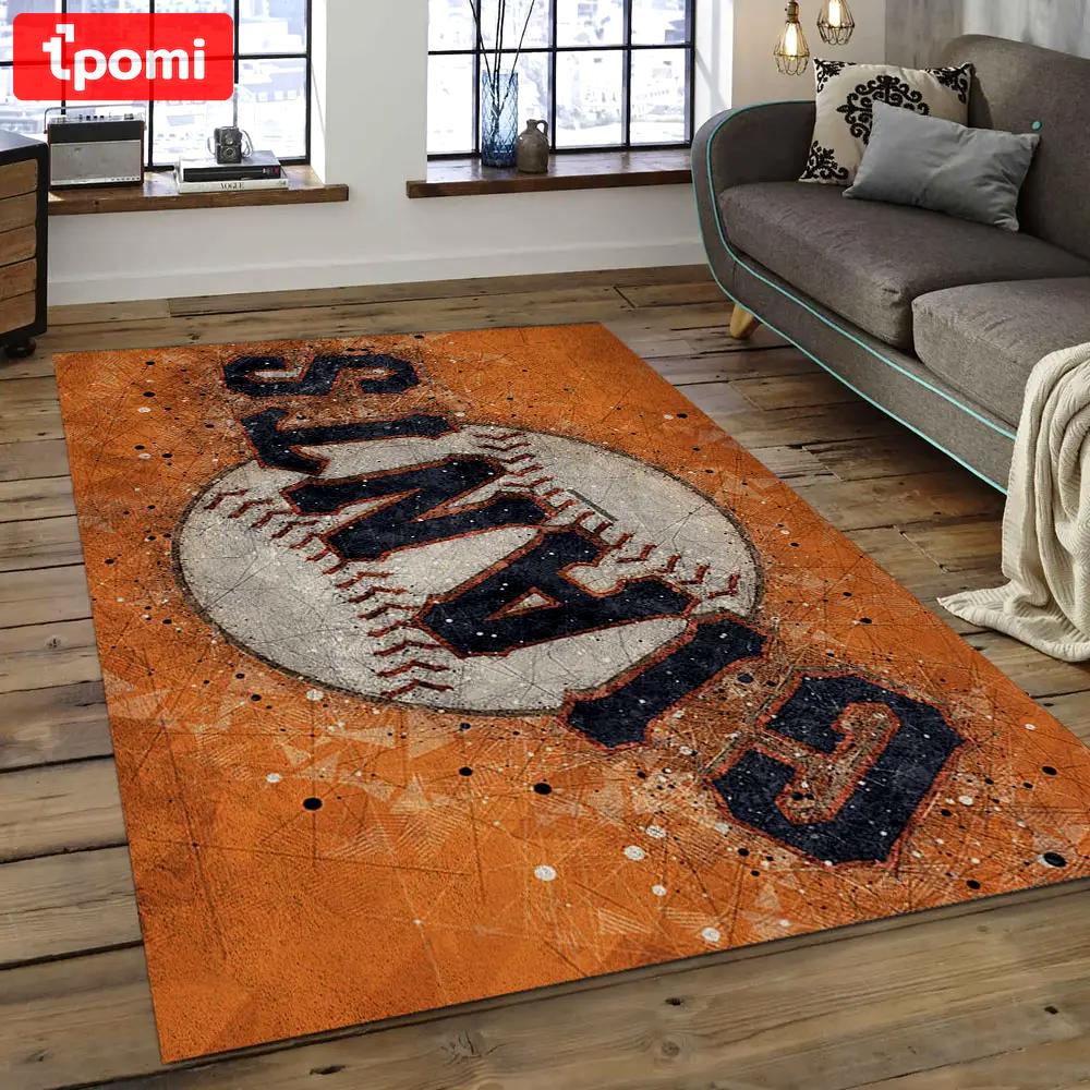 Mlb san francisco giants baseball team logo rectangle area sfg02 Rectangle Rug