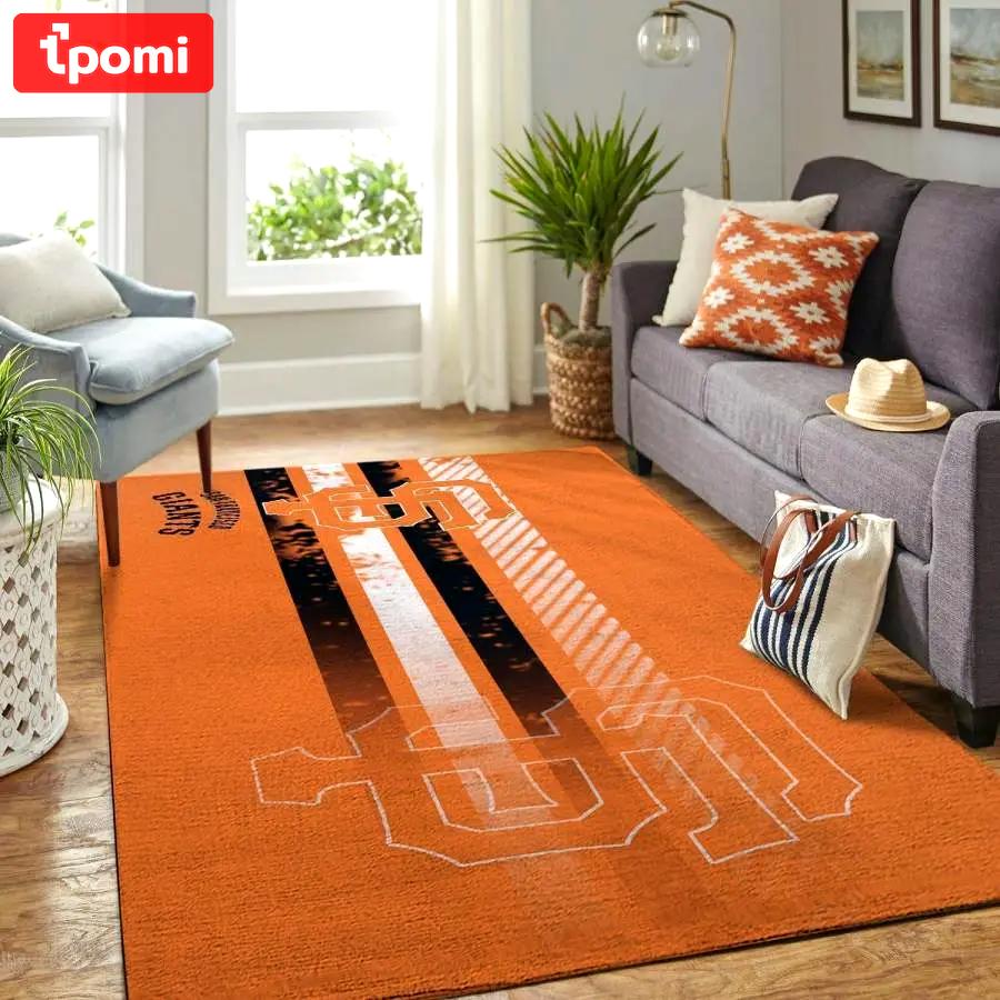 Mlb san francisco giants style nice gift rectangle area rug living room rug Rectangle Rug