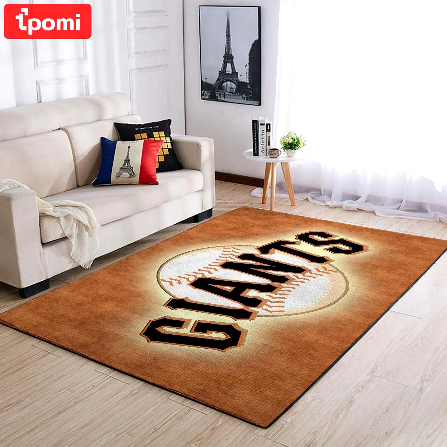 Mlb san francisco giants team logo area living room rugv1068 Rectangle Rug