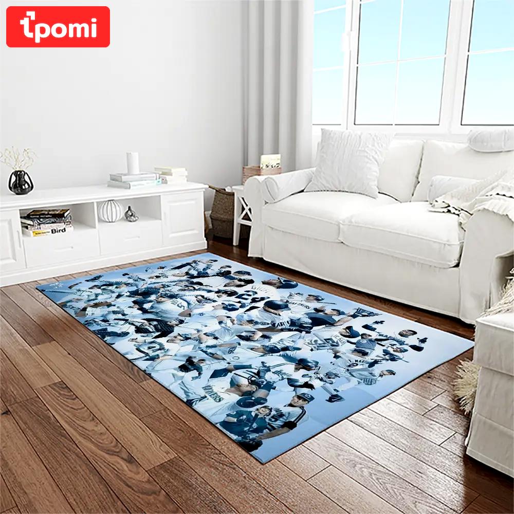 Mlb seattle mariners baseball team logo rectangle area rug sm46 Rectangle Rug