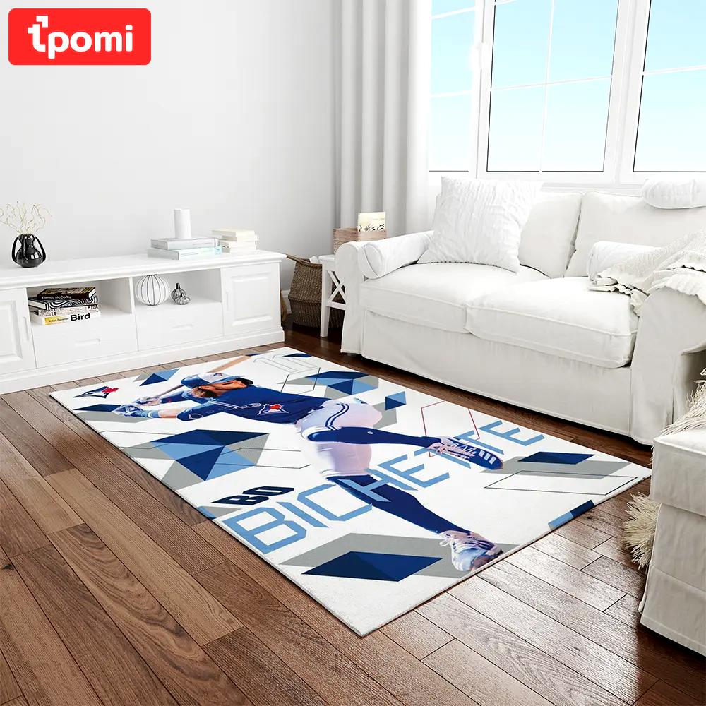 Mlb toronto blue jays baseball team logo rectangle area rug tbj40 Rectangle Rug