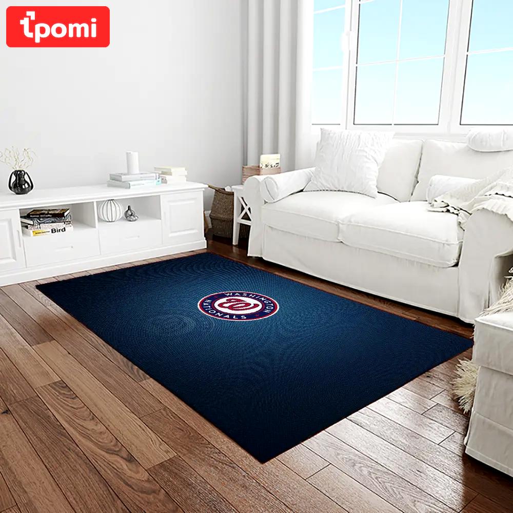 Mlb washington nationals baseball team logo rectangle area rug wn76 Rectangle Rug