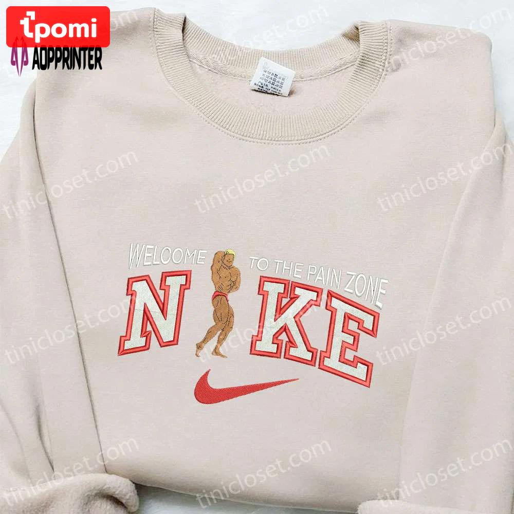 Muscular x nike celebrity embroidered shirt – stylish nike inspired design Embroidered Shirt
