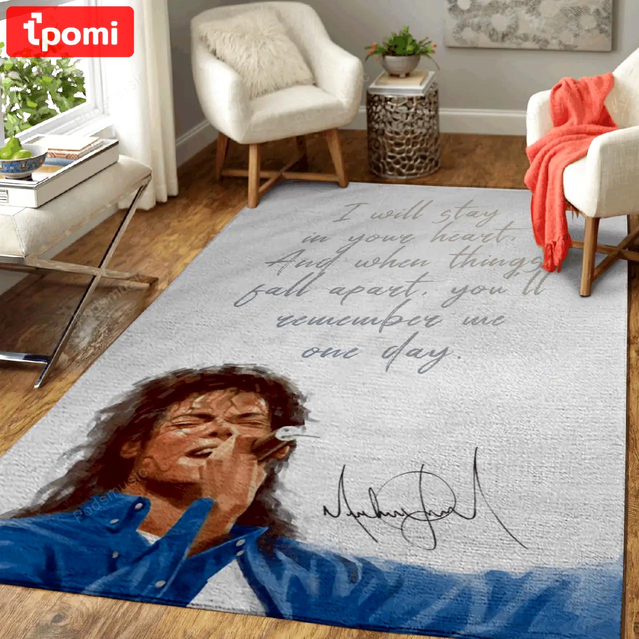 Music michael jackson pop music legends art for fans area rug living room carpet rug regtangle carpet floor decor home decor Rectangle Rug