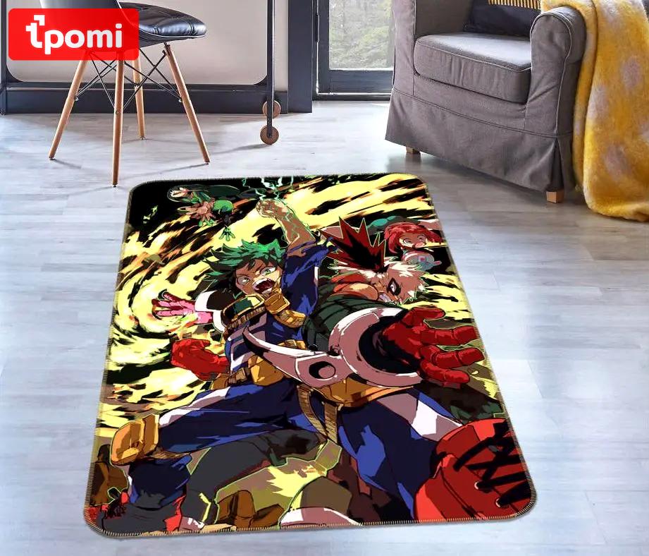 My hero academia anime 2 area rug living room and bed room rug rug regtangle carpet floor decor home decor Rectangle Rug