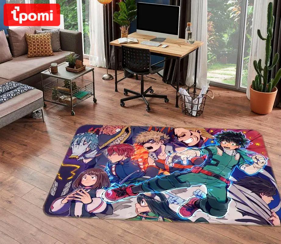 My hero academia anime 28 area rug living room and bed room rug rug regtangle carpet floor decor home decor Rectangle Rug