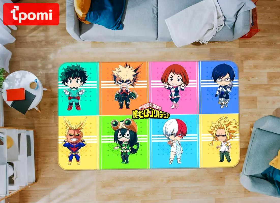 My hero academia anime 29 area rug living room and bed room rug rug regtangle carpet floor decor home decor Rectangle Rug