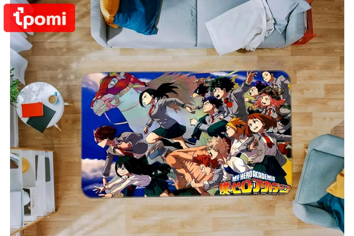 My hero academia anime 53 area rug living room and bed room rug rug regtangle carpet floor decor home decor Rectangle Rug