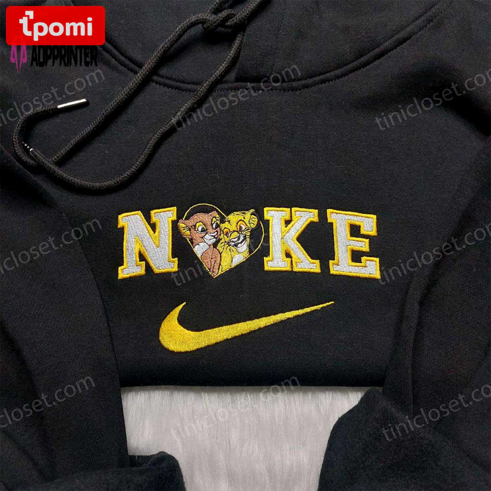 Nala simba nike embroidered shirt: lion king x disney anniversary shirts Embroidered Shirt
