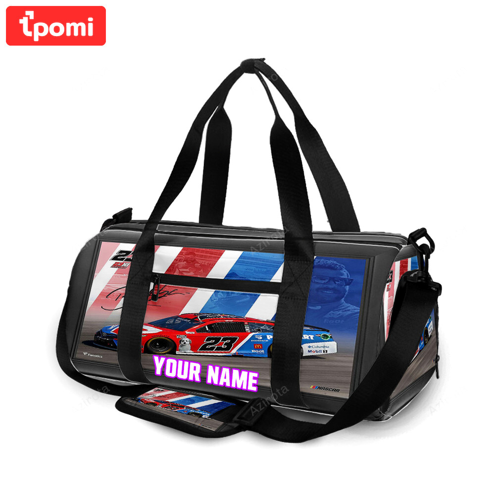 Nascar 23xi racing cars5 personalized name travel bag gym bag 1601 Travel Bag