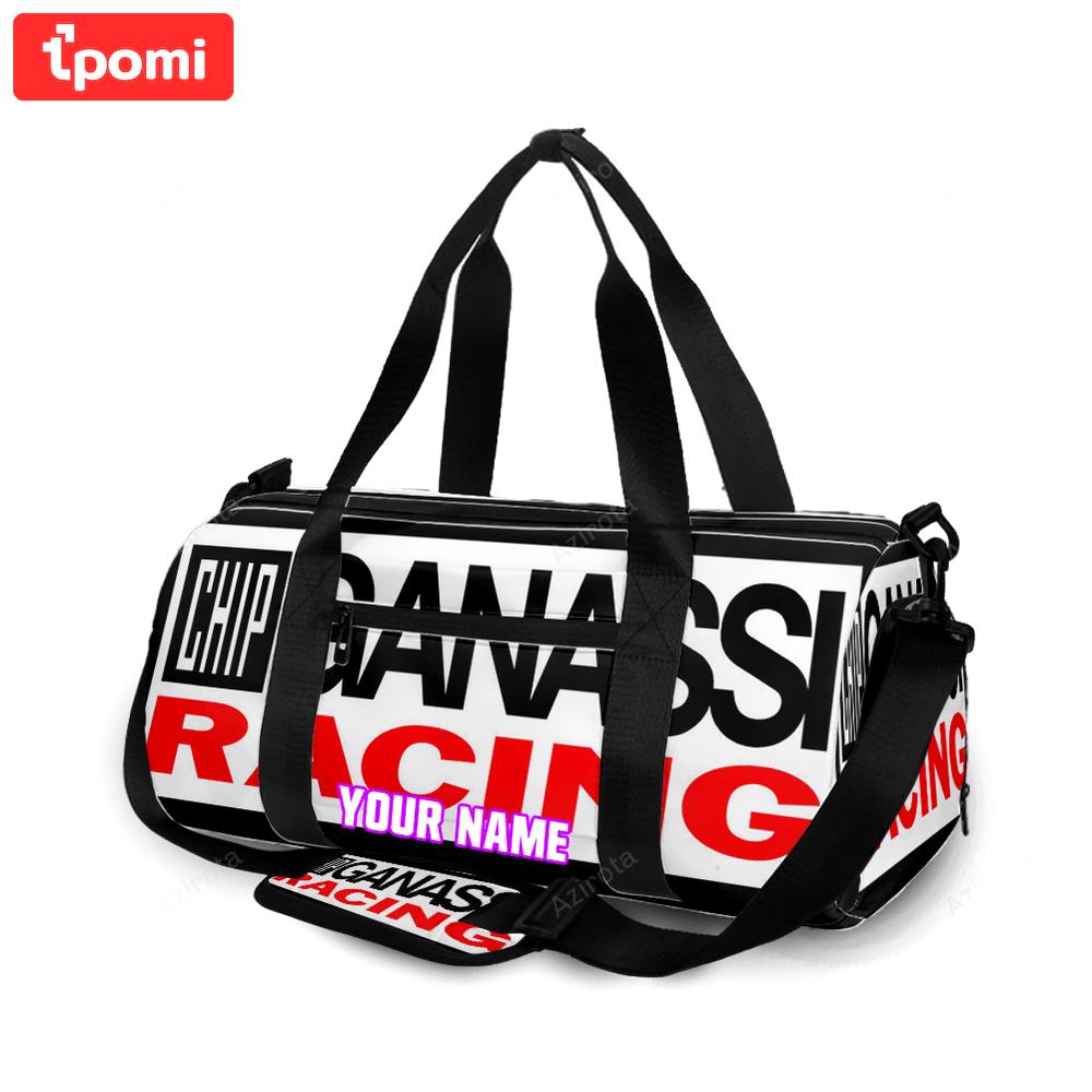 Nascar chip ganassi racing logo1 personalized name travel bag gym bag 198 Travel Bag