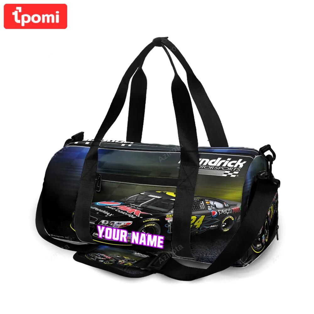 Nascar hendrick motorsports car10 personalized name travel bag gym bag 24 Travel Bag