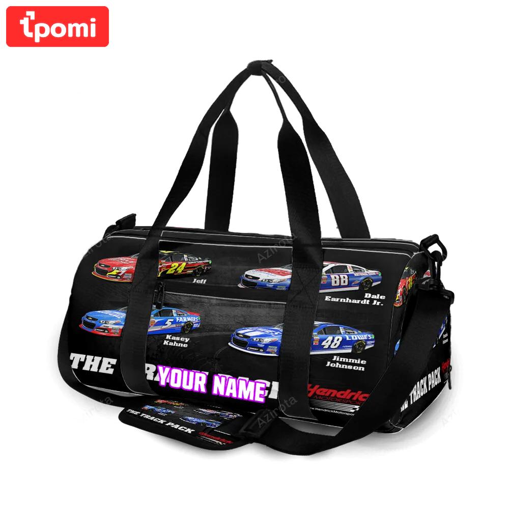 Nascar hendrick motorsports car5 personalized name travel bag gym bag 2056 Travel Bag