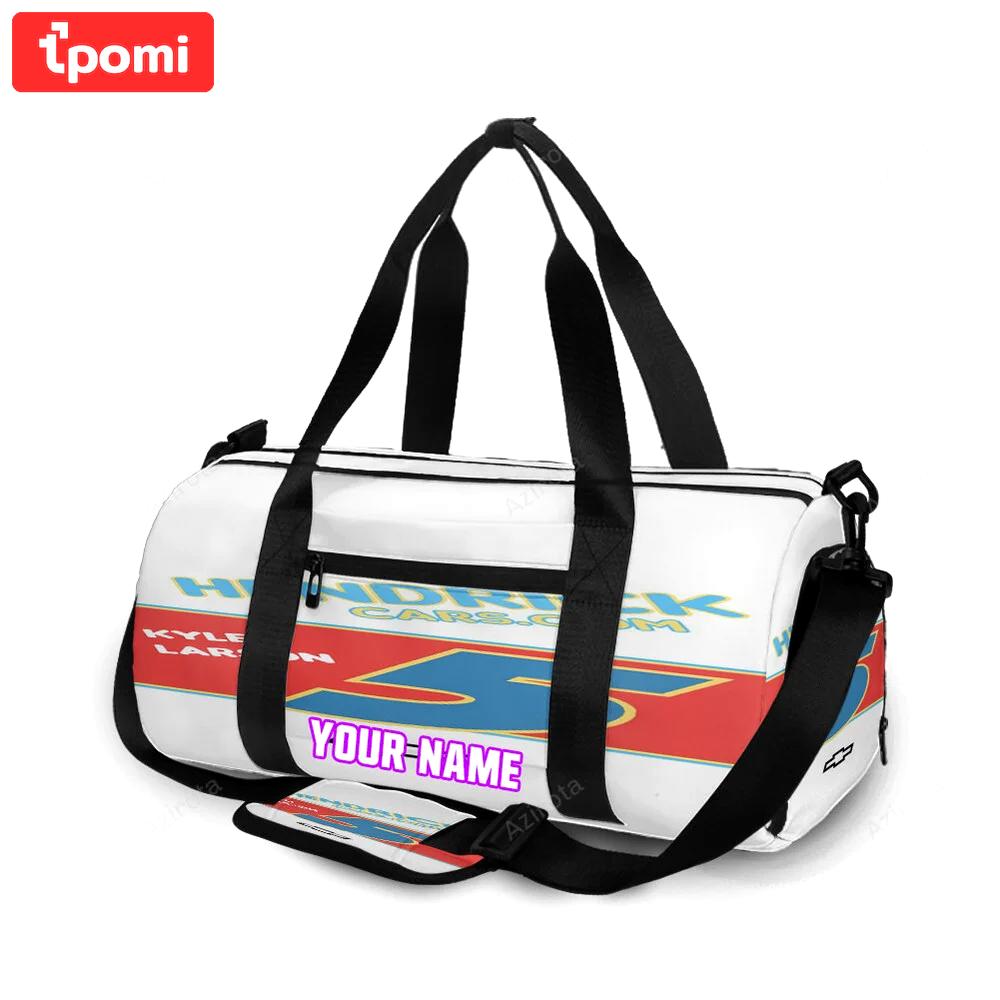 Nascar hendrick motorsports kyle larson2 personalized name travel bag gym bag 336 Travel Bag