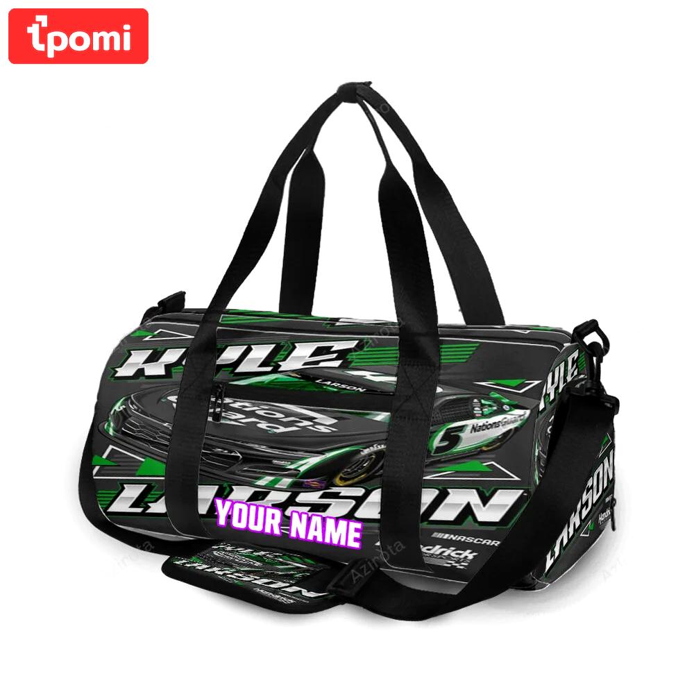Nascar hendrick motorsports kyle larson3 personalized name travel bag gym bag 77 Travel Bag