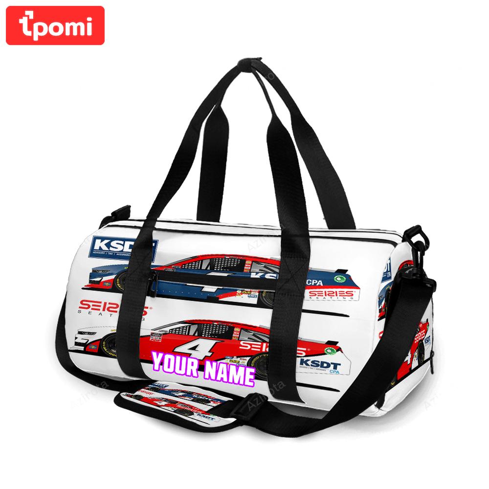 Nascar jd motorsport w gary keller car1 personalized name travel bag gym bag 787 Travel Bag