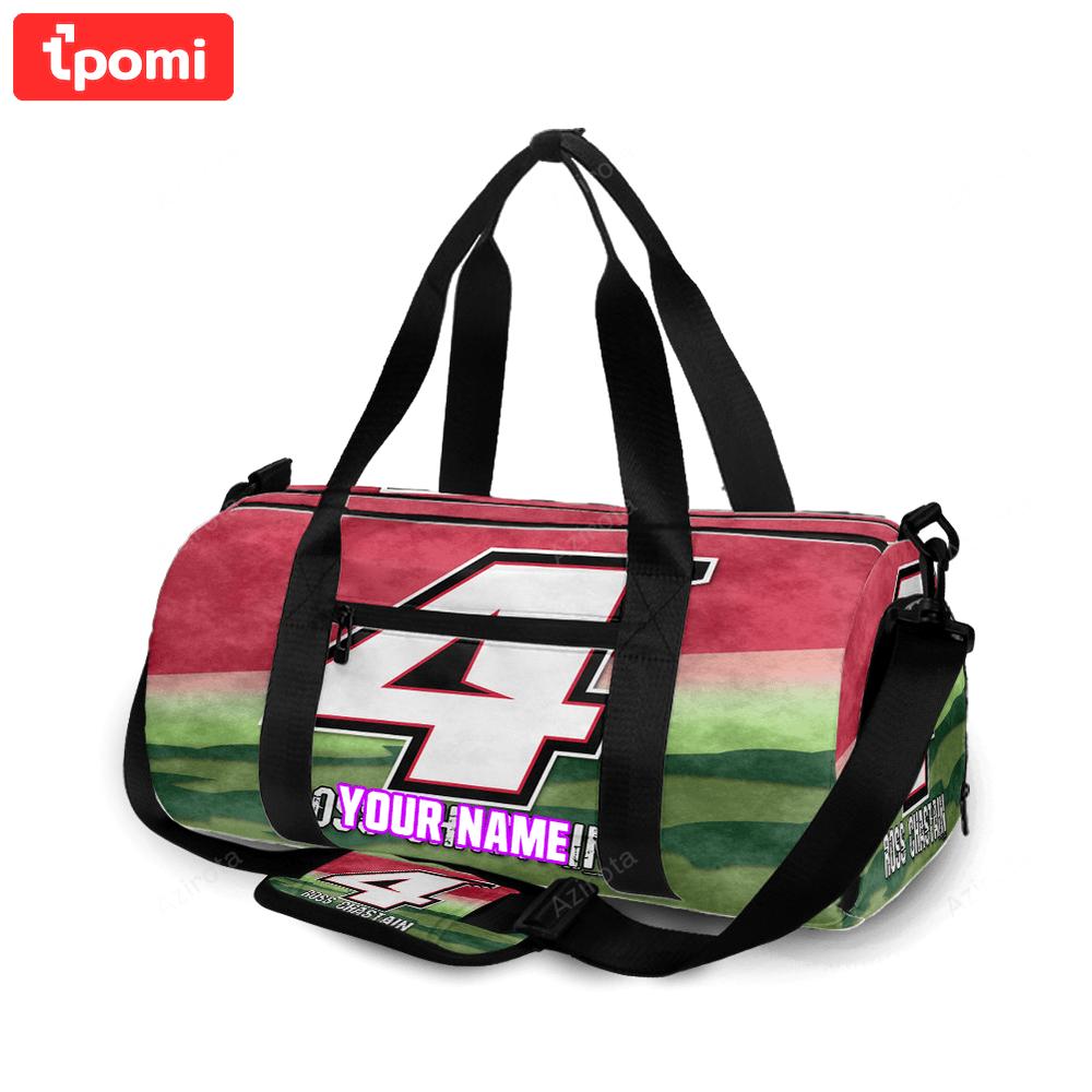 Nascar jd motorsport w gary keller ross chastain1 personalized name travel bag gym bag 383 Travel Bag
