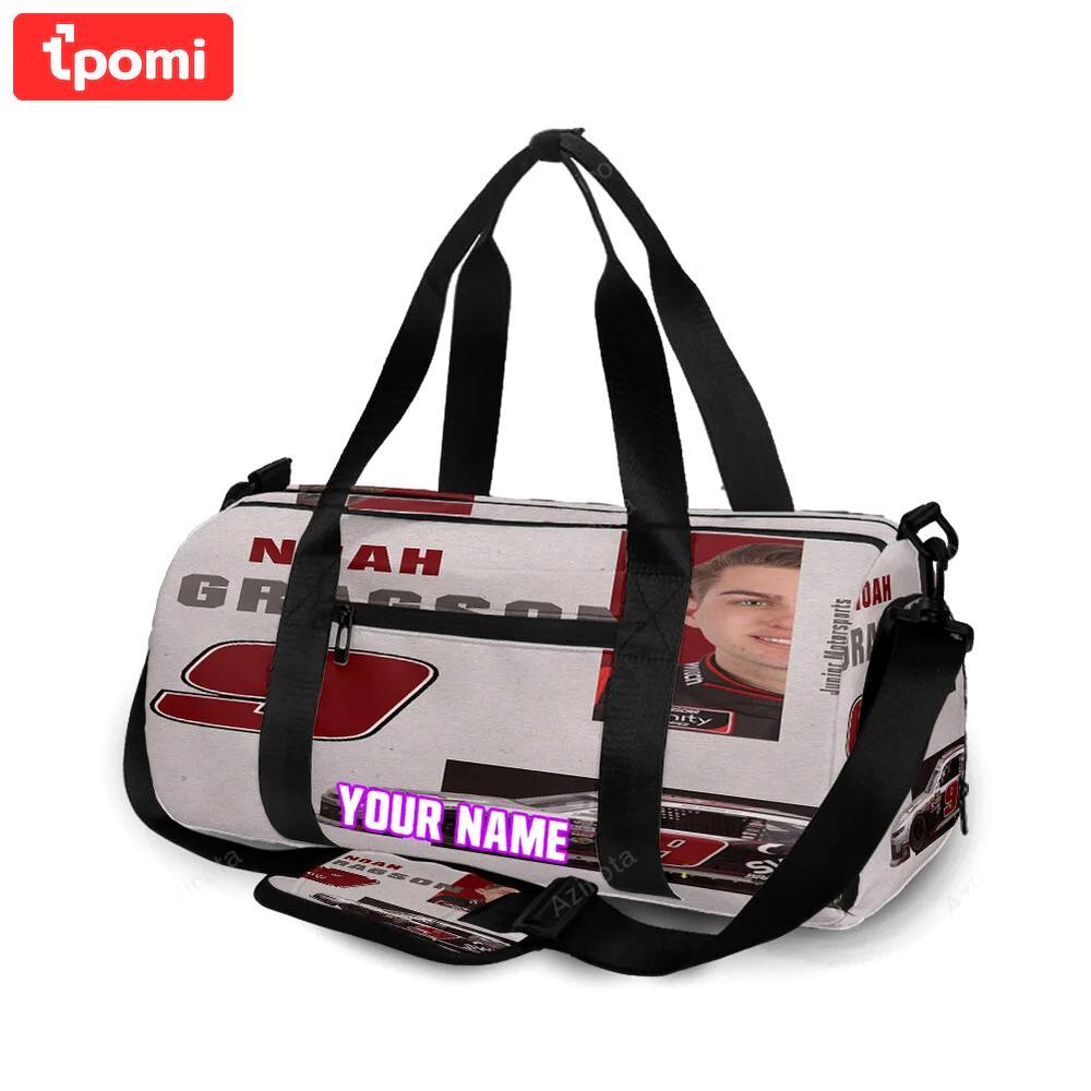 Nascar jr motorsports noah gragson1 personalized name travel bag gym bag 873 Travel Bag