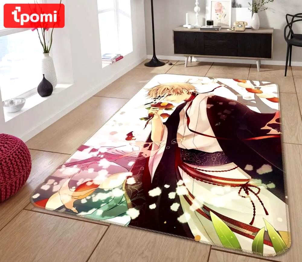 Natsume anime 22 area rug living room and bed room rug rug regtangle carpet floor decor home decor Rectangle Rug