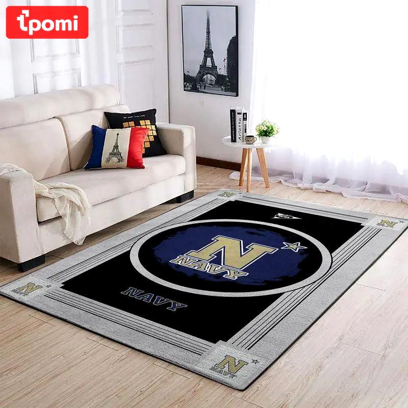 Navy midshipmen ncaa living room carpet 20030345 rug regtangle 1 Rectangle Rug