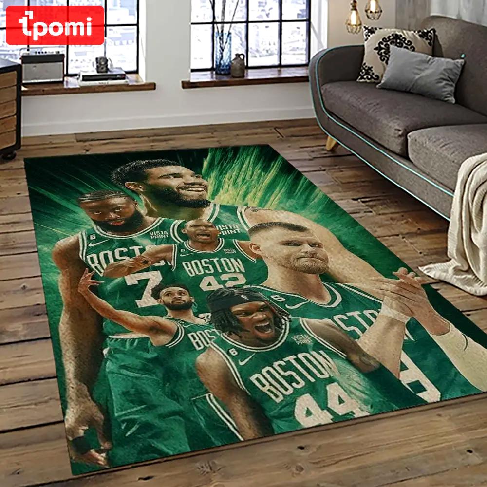 Nba boston celtics basketball team logo sport carpet area rug home decor best gift for friends bc77 Rectangle Rug